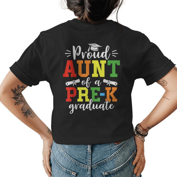 Proud Aunt Of A Prek 2023 Graduate Graduation Class Of 2023 Women's T-shirt Back Print