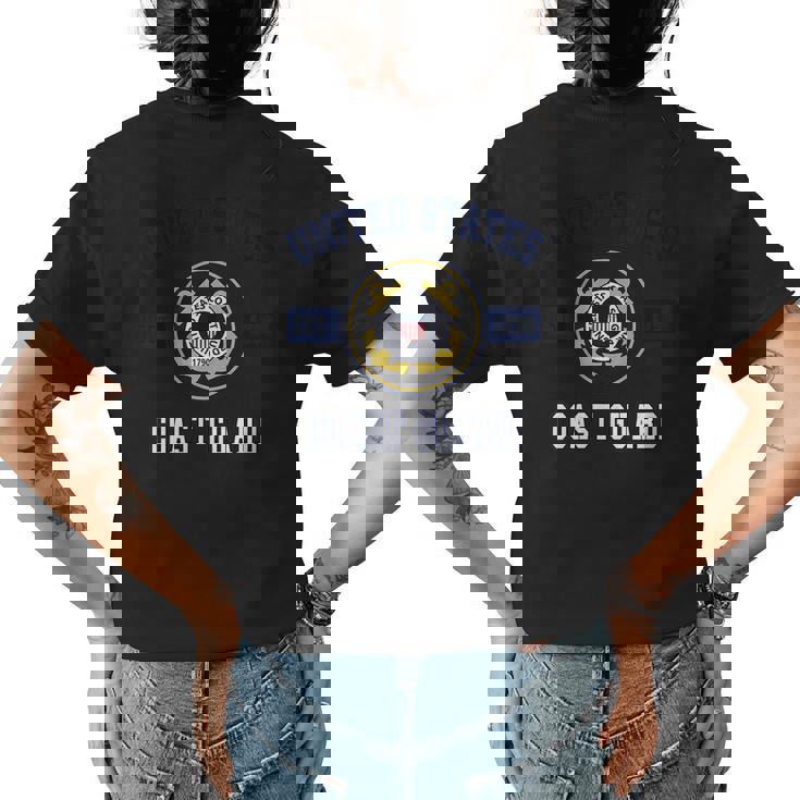 Proud Us Coast Guard Military Pride Gift For Womens Pride Month Funny Designs Funny Gifts Womens Back Print T-shirt