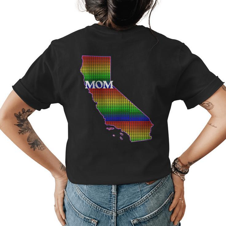 San Francisco Gay Pride  California Pride Mom  Womens Back Print T-shirt