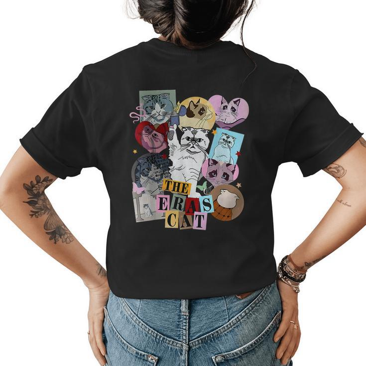 The Cat Eras In My Cat Mom Era Cat Lover  Womens Back Print T-shirt