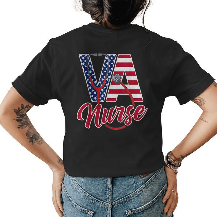 Va Nurse Apparel - Va Nurse Squad  Womens Back Print T-shirt