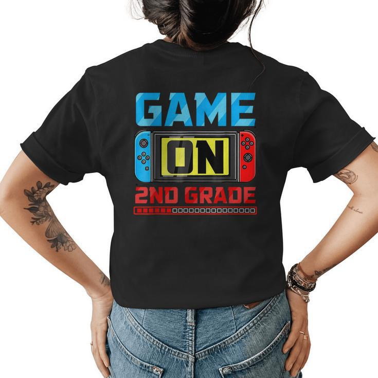Video Game On 2Nd Grade Gamer Back To School First Day Boys  Womens Back Print T-shirt