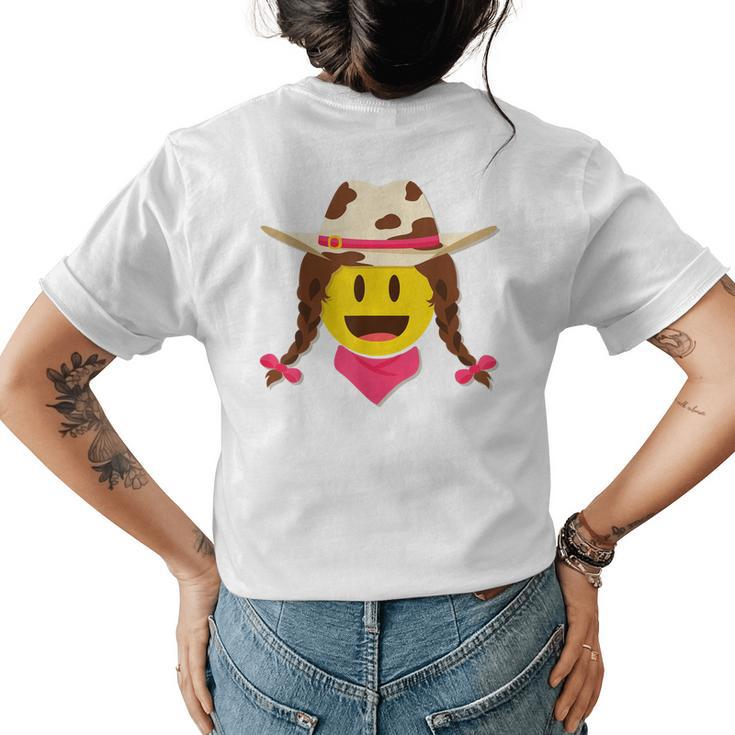 Cowgirl Funny Halloween  Costume Graphic Womens Back Print T-shirt