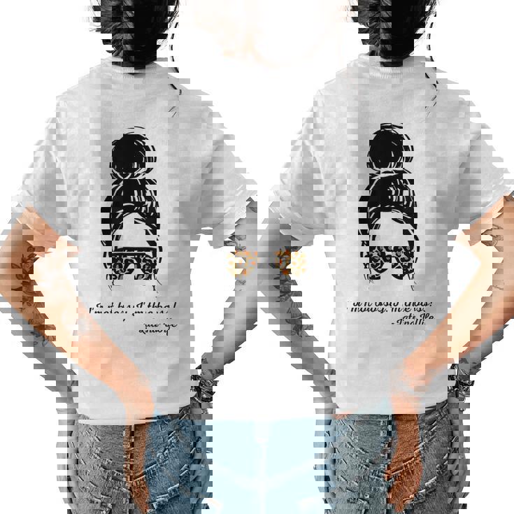 Im Not Bossy Im The Boss Latina Wife Animal Print Funny Gifts For Wife Womens Back Print T-shirt