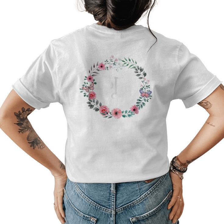 Mothers Day Gift For Spanish Aunt Men Women Floral Tia Womens Back Print T-shirt