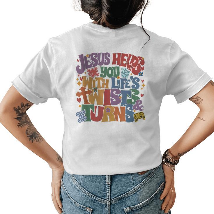 Vbs Twist And Turn 2023 Following Jesus Changes The Game Womens Back Print T-shirt