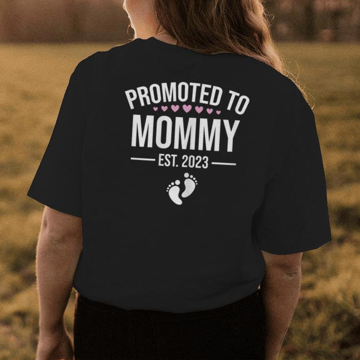 1St Time Mom Est 2023 New First Mommy 2023 Mothers Day 2023 Womens Back Print T-shirt Funny Gifts