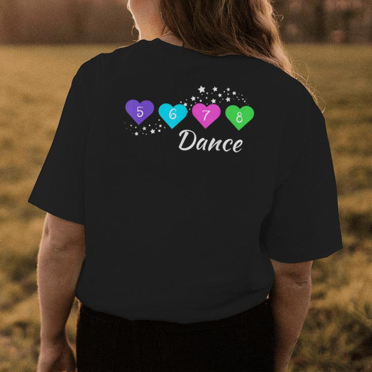 5 6 7 8 Dance For Girls Women Kids Youth Dance Apparel Womens Back Print T-shirt Unique Gifts