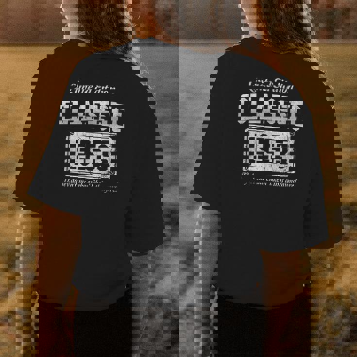 70 Year Old Vintage 1953 Classic Car 70Th Birthday Gifts 70Th Birthday Funny Gifts Womens Back Print T-shirt Unique Gifts