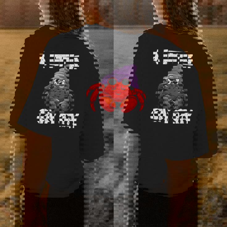 A Little Cray Cray Crawfish Womens Back Print T-shirt Unique Gifts