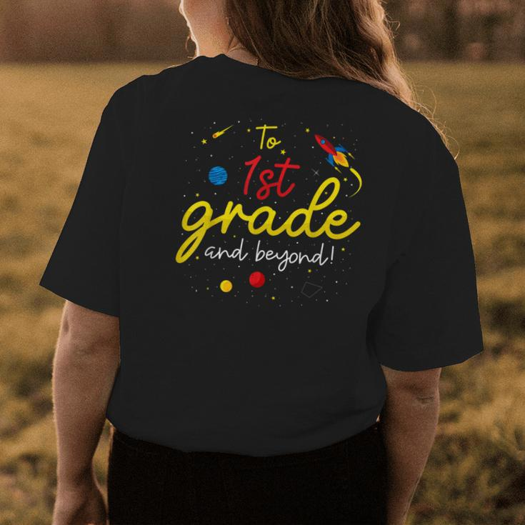 Back To School First Grade Boy Girl Space 1St Grade Teacher Womens Back Print T-shirt Unique Gifts