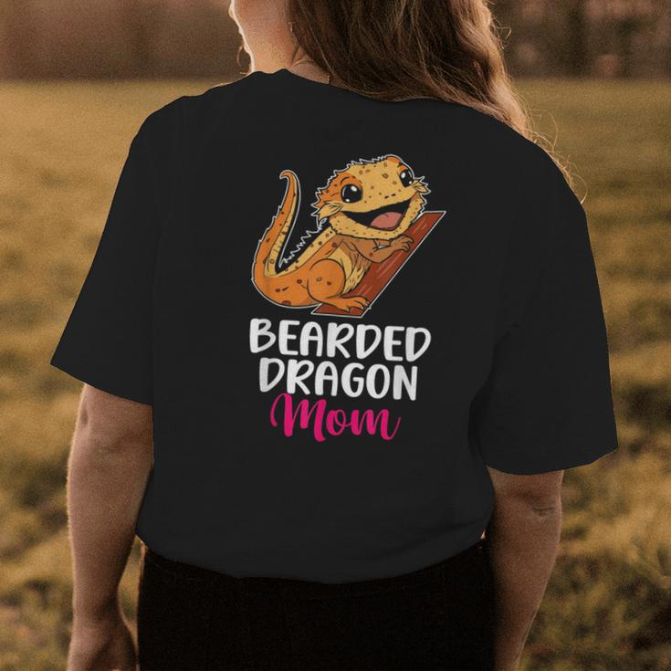 Bearded Dragon Mom Pet Lover Women Lizard Owner Reptile Womens Back Print T-shirt Unique Gifts