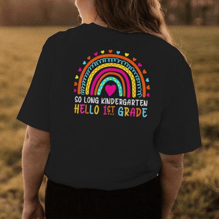 Boho Rainbow So Long Kindergarten Hello 1St Grade Graduation Womens Back Print T-shirt Funny Gifts