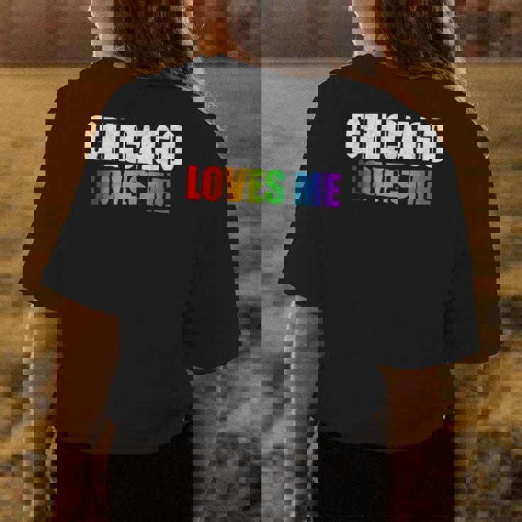 Chicago Gay Pride Lgbt Rainbow Love Illinois Men Women Gifts Womens Back Print T-shirt Unique Gifts Chicago Gay Pride Lgbt Rainbow Love Illinois Men Women Gifts Womens Back Print T-shirt Unique Gifts