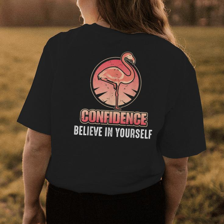 Confidence Believe In Yourself Motivational Saying Womens Back Print T-shirt Unique Gifts
