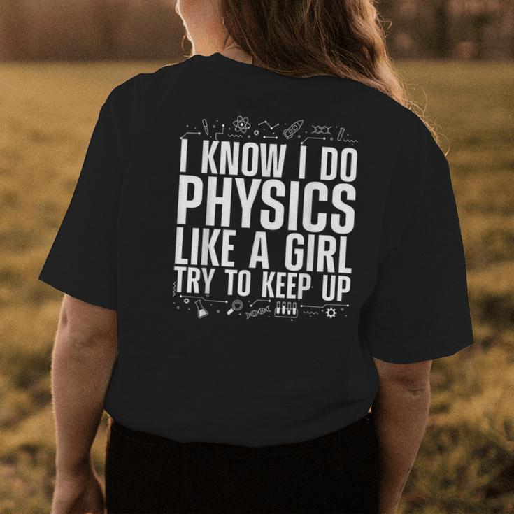 Cool Physics For Women Girls Quantum Mechanics Science Nerd Womens Back Print T-shirt Unique Gifts