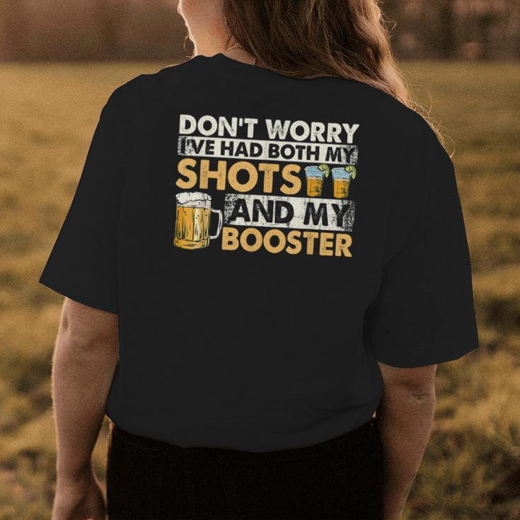 Dont Worry Ive Had Both My Shots And Booster Summer Funny Womens Back Print T-shirt Unique Gifts