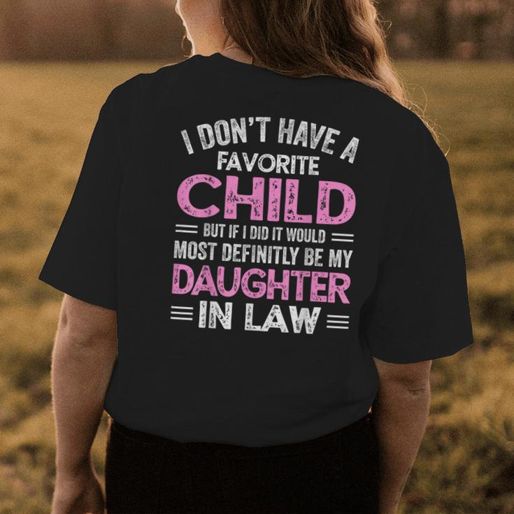 Favorite Child My Daughterinlaw Women's T-shirt Back Print Unique Gifts