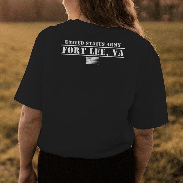Fort Lee Virginia Ft Lee Virginia Us Army Base Vintage Womens Back Print T-shirt Unique Gifts