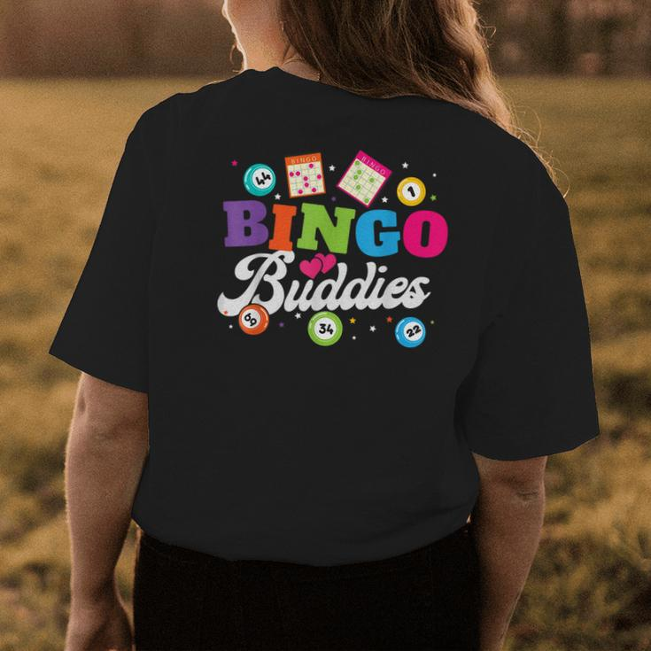 Funny Bingo Buddies Lucky Game Matching Team Men Women Womens Back Print T-shirt Unique Gifts