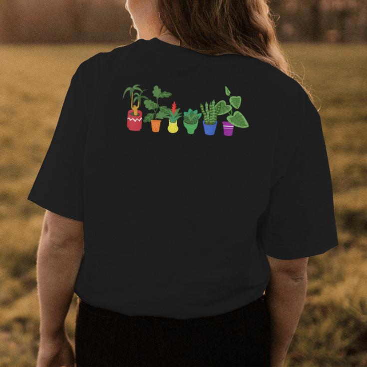 Funny Plants Gardening Lover Gardener Lgbtq Gay Pride Month Womens Back Print T-shirt Funny Gifts
