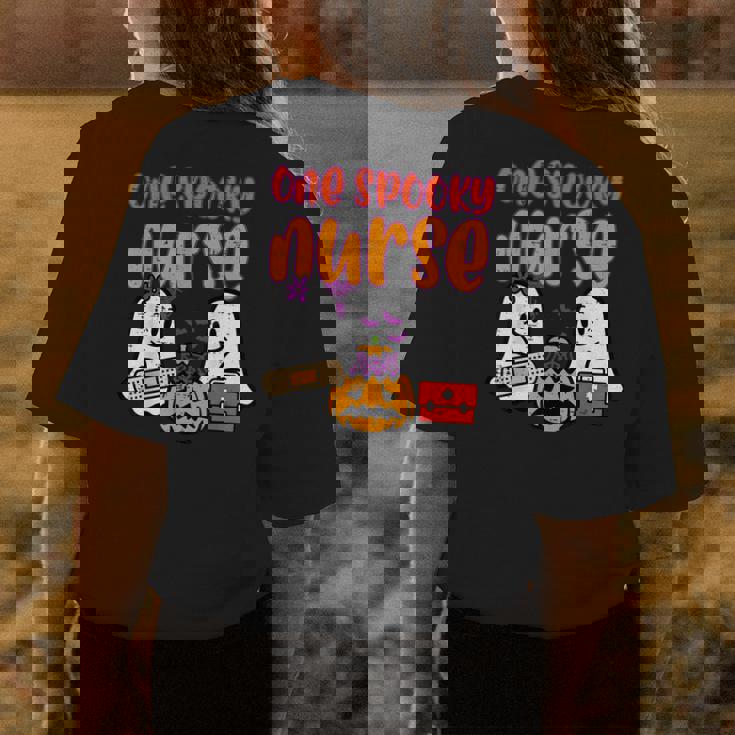 Ghosts One Spooky Nurse Halloween Nurse Fall Scrub Rn Women Halloween Nurse Womens T-shirt Back Print Unique Gifts
