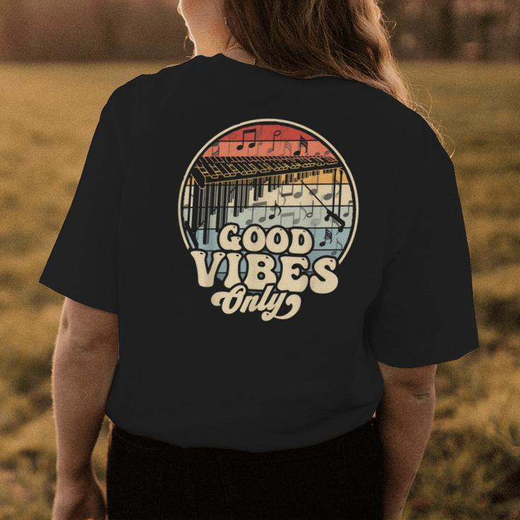 Good Marimba Player Vibes Only Vibraphone Marching Band Womens Back Print T-shirt Unique Gifts