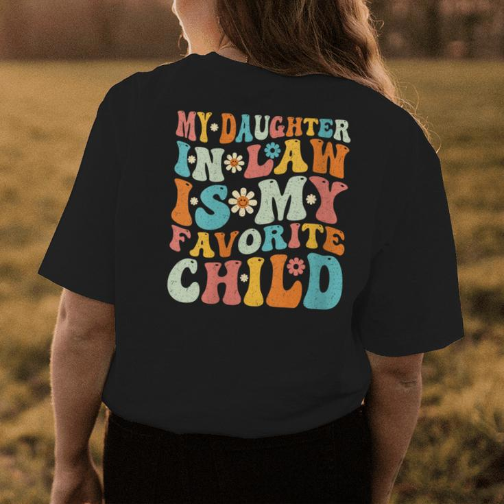 Groovy My Daughter In Law Is My Favorite Child Funny Womens Back Print T-shirt Unique Gifts