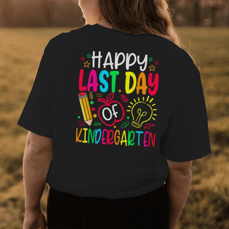 Happy Last Day Of Kindergarten School Teacher Students Women's T-shirt Back Print Unique Gifts