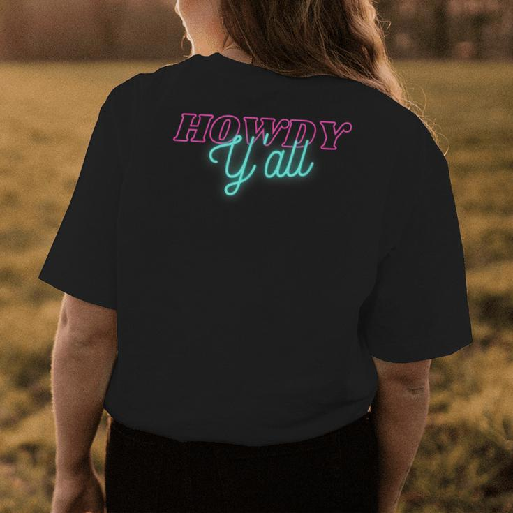 Howdy Cowgirl Rodeo Western Country Howdy Yall Womens Back Print T-shirt Unique Gifts