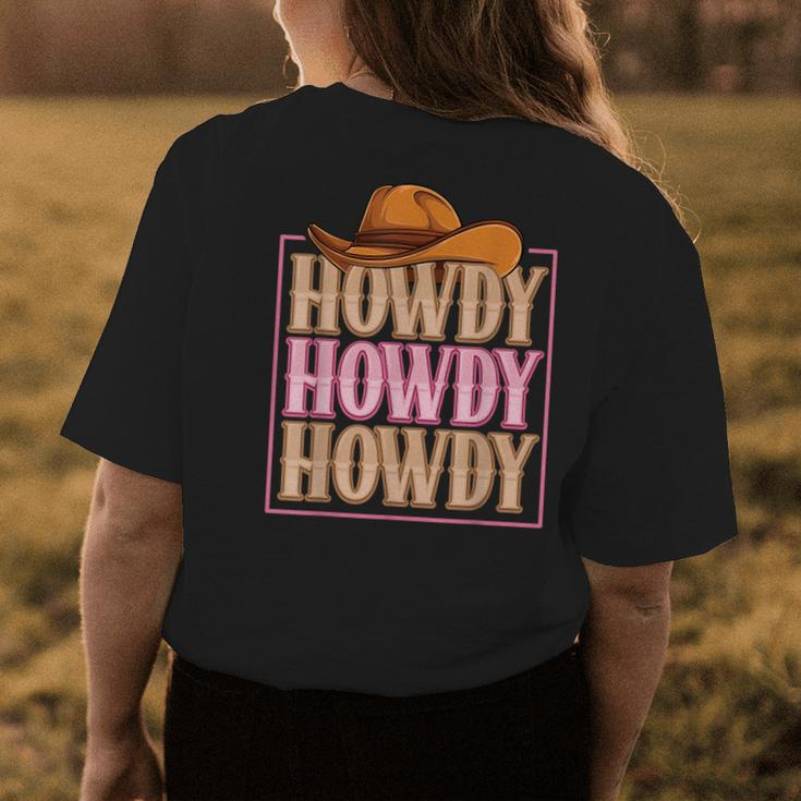 Howdy Cowgirl Western Country Rodeo Southern For Women Girls Womens Back Print T-shirt Unique Gifts