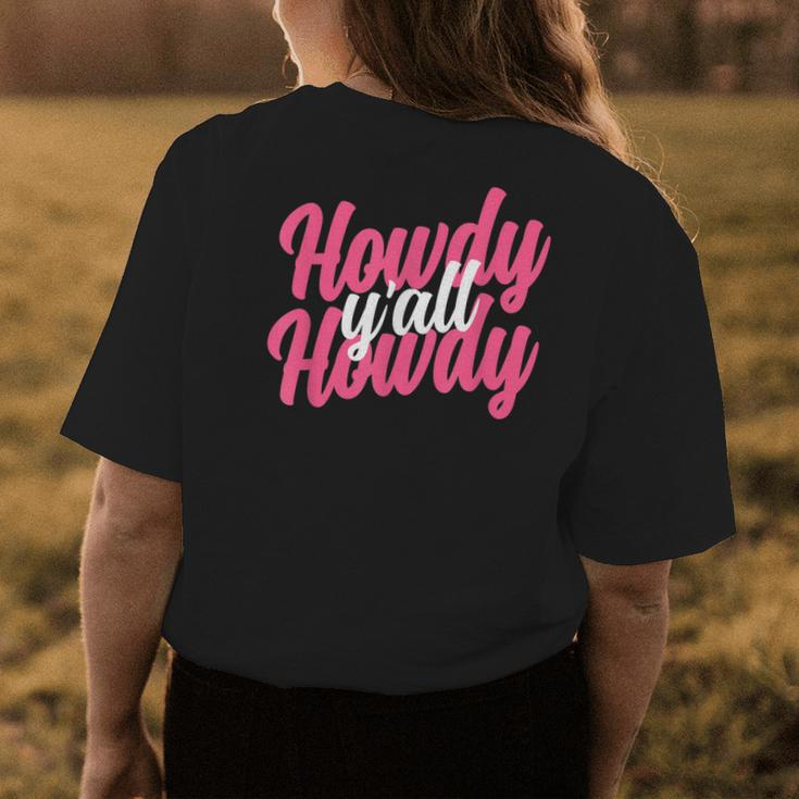 Howdy Women Western Cute Rodeo Southern Howdy Cowgirl Womens Back Print T-shirt Unique Gifts