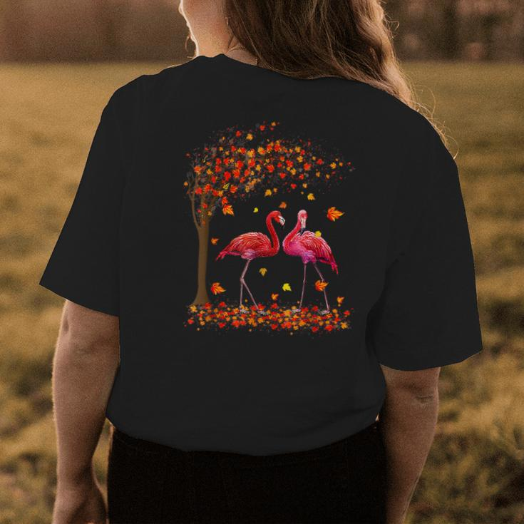 It's Fall Y'all Flamingo Thanksgiving Halloween Birds Lover Halloween Womens T-shirt Back Print Unique Gifts