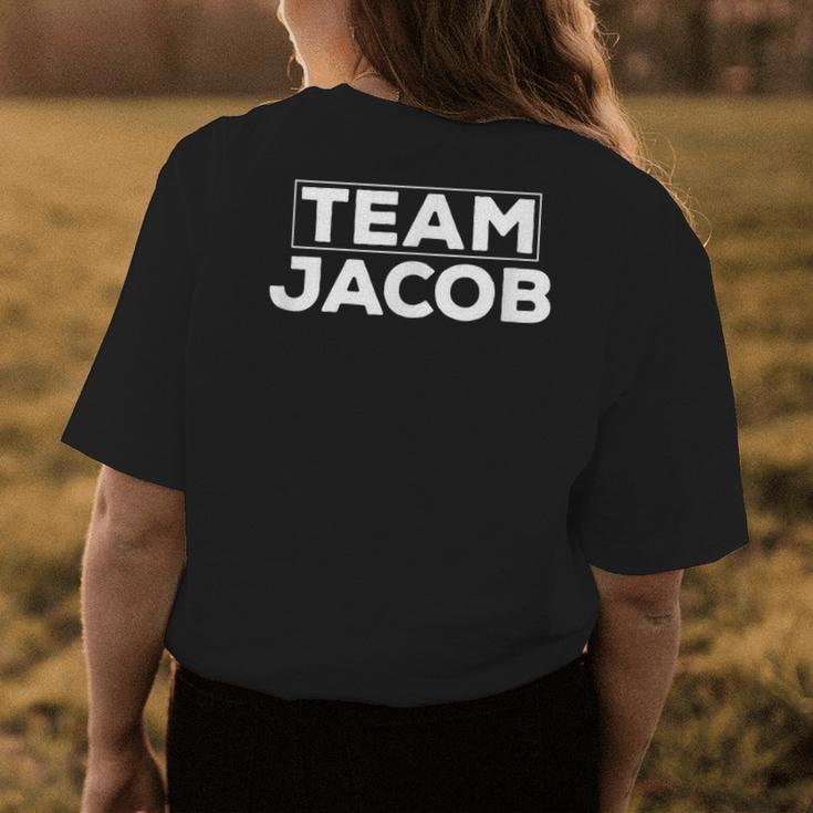 Jacob Name Support Graphic Team Men Women Womens Back Print T-shirt Unique Gifts