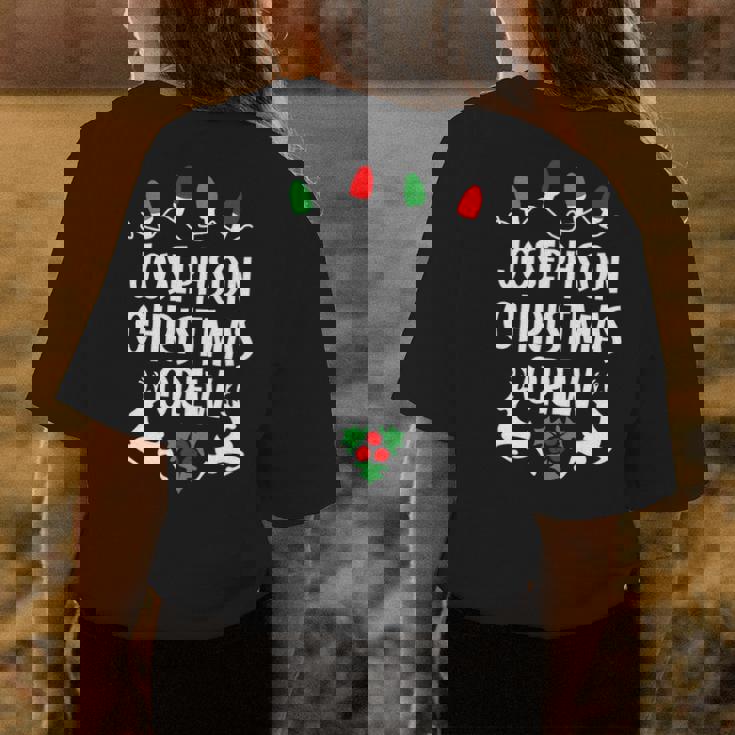 Josephson Name Gift Christmas Crew Josephson Womens Back Print T-shirt Personalized Gifts