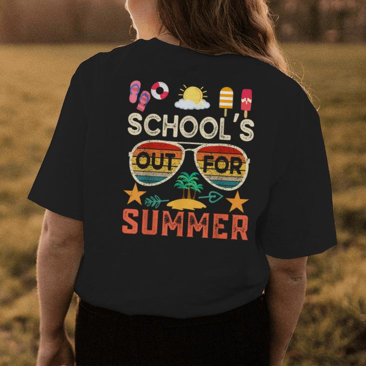 Last Day Of Schools Out For Summer Vacation Teachers Women's T-shirt Back Print Unique Gifts