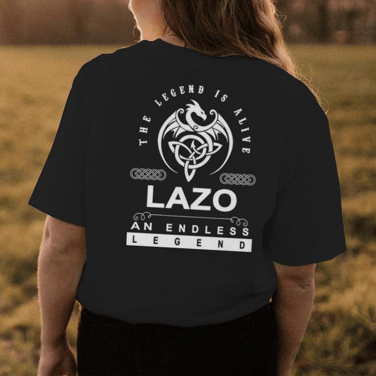 Lazo Name Gift Lazo An Enless Legend V2 Womens Back Print T-shirt Funny Gifts