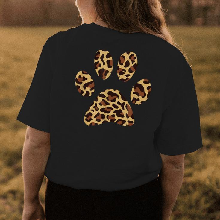 Leopard Paw Skin Love Vintage For Women Men Womens Back Print T-shirt Unique Gifts