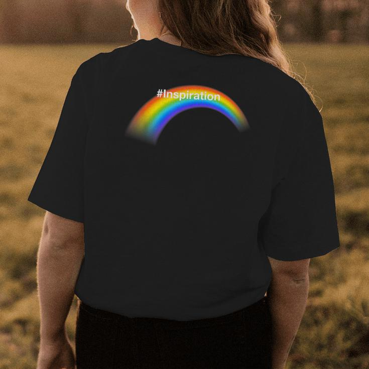 Lgbtq Pride Rainbow Inspiration Womens Back Print T-shirt Unique Gifts
