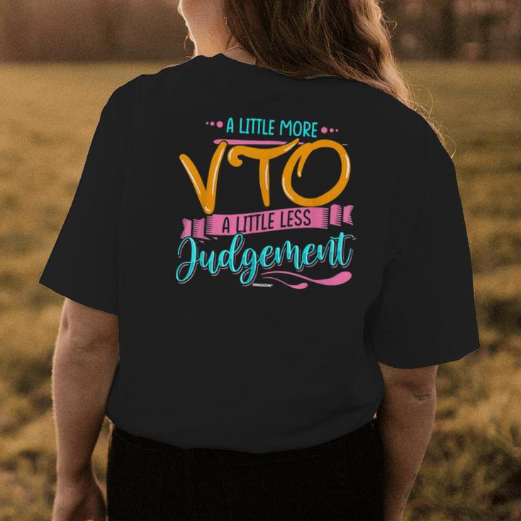 Little More Vto Less Judgement Coworker Swagazon Associate Womens Back Print T-shirt Personalized Gifts