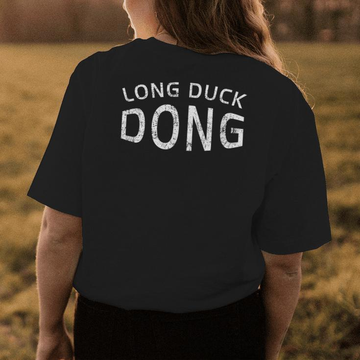Long Duck Dong Funny Vintage Retro 80S Womens Back Print T-shirt Unique Gifts