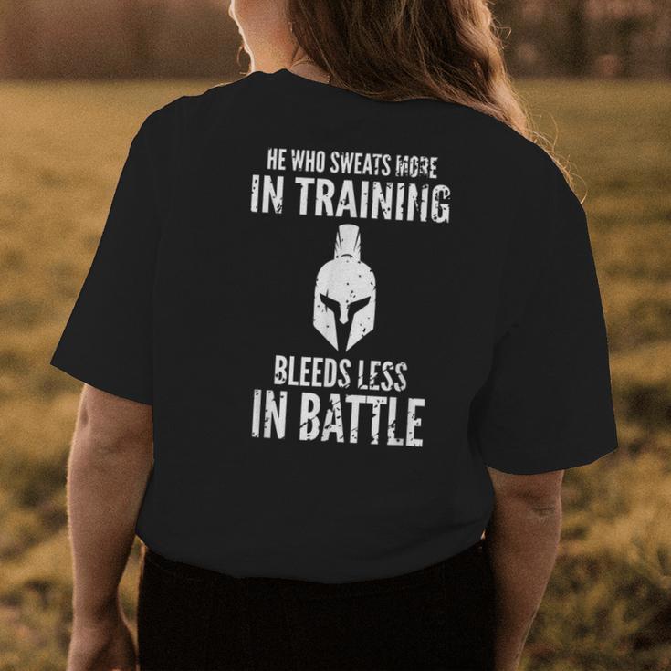 Motivations-Flagge 'He Who Sweats More...' – 90x152 Cm, Polyester, Für Fitnessstudio
