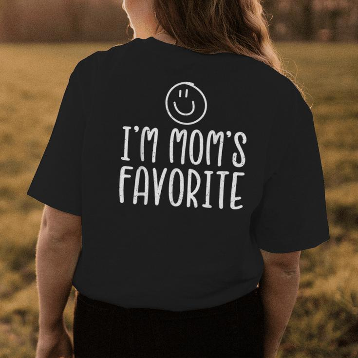 Moms Favorite Sarcastic Humor Funny Sibling Womens Back Print T-shirt Funny Gifts
