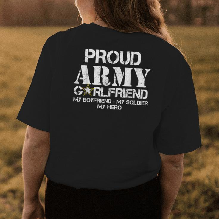 Proud Army Girlfriend Military Girlfriend Womens Back Print T-shirt Unique Gifts