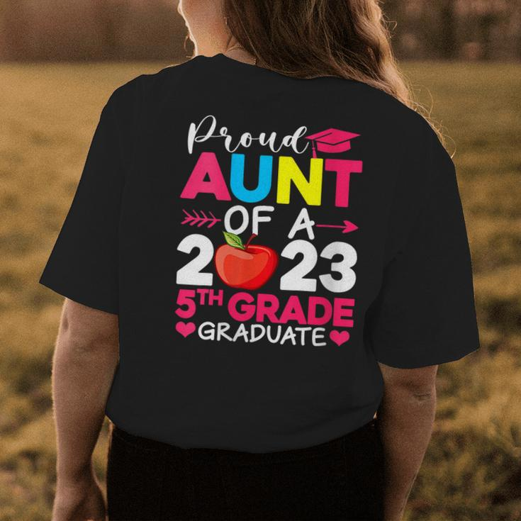 Proud Aunt Of 2023 5Th Grade Graduate Graduation Women's T-shirt Back Print Unique Gifts