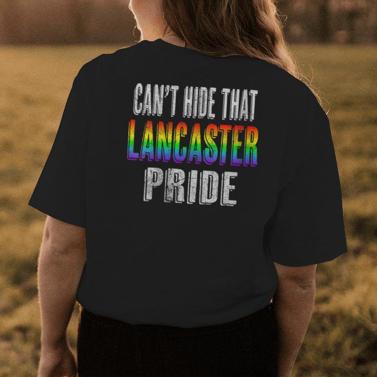 Retro 70S 80S Style Cant Hide That Lancaster Gay Pride Womens Back Print T-shirt Unique Gifts