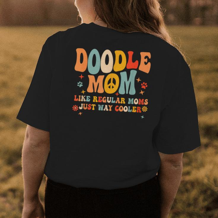 Retro Groovy Its Me The Cool Doodle Mom Gift For Women Gifts For Mom Funny Gifts Womens Back Print T-shirt Unique Gifts