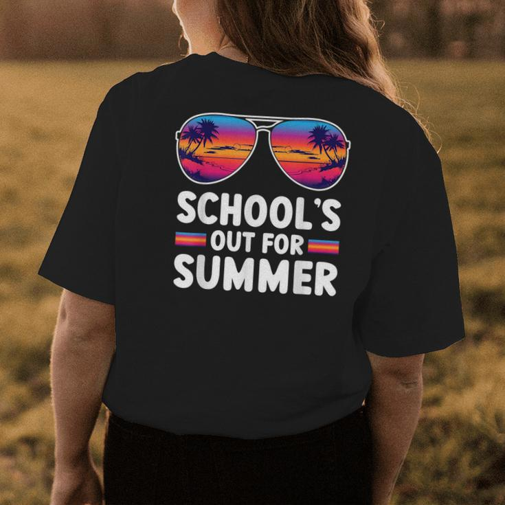 Retro Last Day Of Schools Out For Summer Teacher Boys Girls Womens Back Print T-shirt Unique Gifts