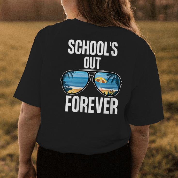 Schools Out Forever Senior 2021 Last Day Of School Women's T-shirt Back Print Unique Gifts
