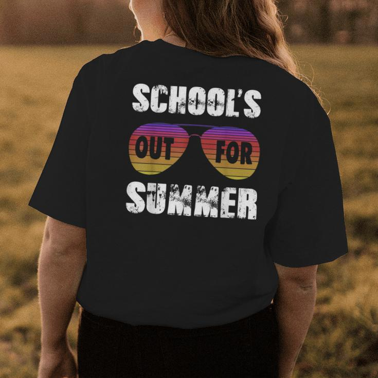 Schools Out For Summer Vacation Teacher Women's T-shirt Back Print Unique Gifts